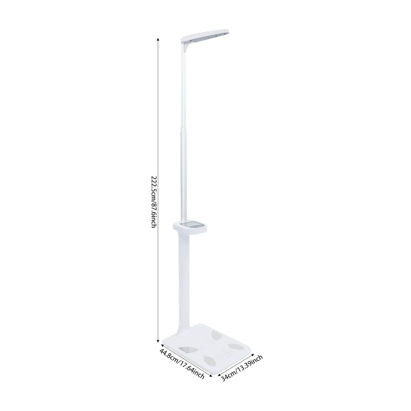 Electronic Height and Weight Scale, Ultrasonic Digital Body Measuring Device 440 lbs, Bluetooth BMI Monitor for Fitness Health