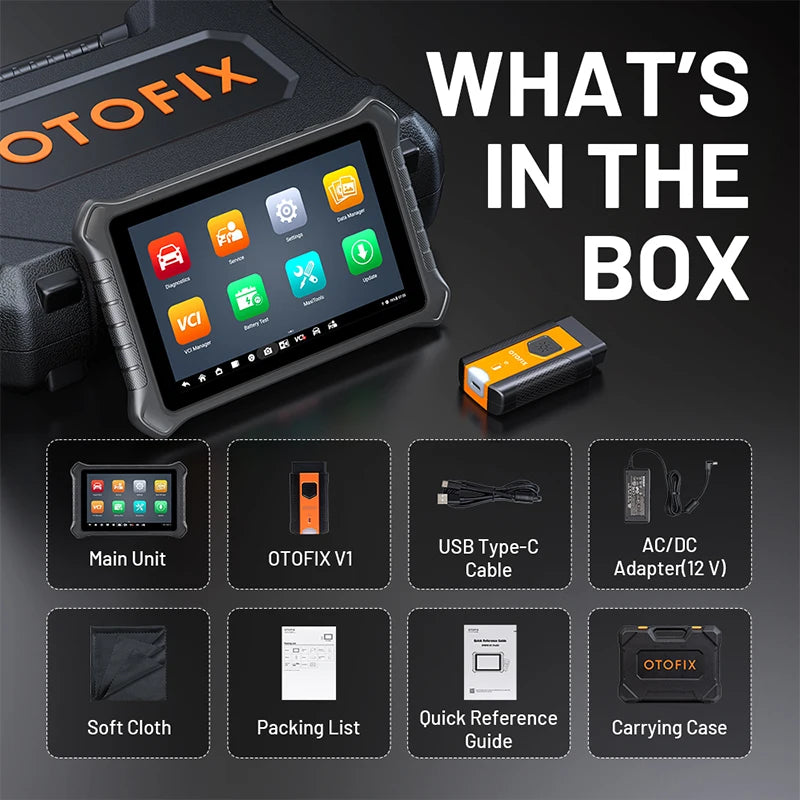 OTOFIX D1 PROS2 BiDirectional Scan Tool Upgrad of D1 PROS Bluetooth Scanner ECU Coding Diagnostic Scanner Tool FCA 2-Year Update