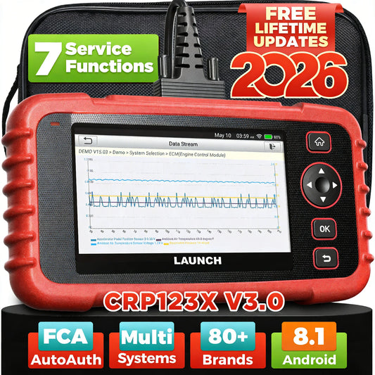 Launch CRP123X V3.0 Car Scanner OBDII Scanner Auto Diagnostic Tools OBD2 Scan Tools Car System Diagnosis Reset Services