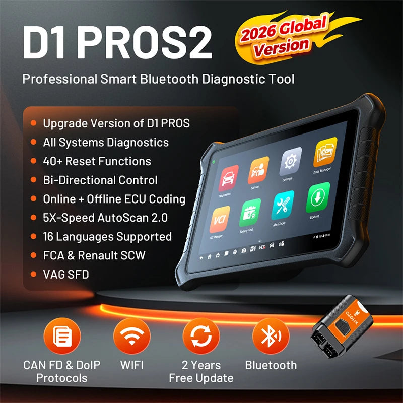 OTOFIX D1 PROS2 Diagnostic Scanner ECU Coding Bi-Directional Control Diagnostic Tools CANFD DoIP 2 Years Update D1 PROS