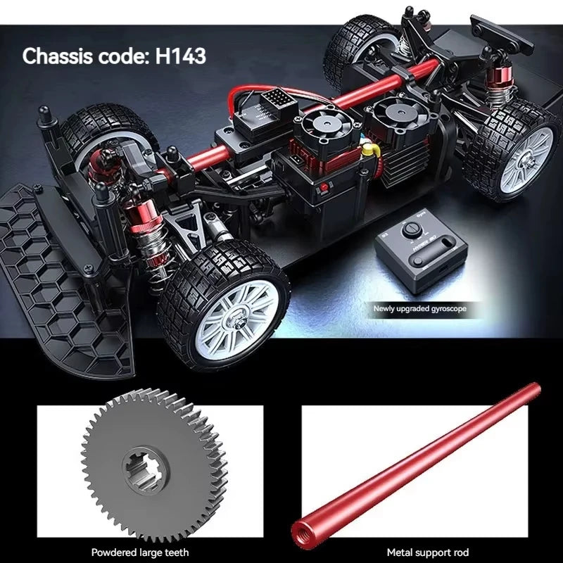HYPER GO RC MJX 14304 14303 14302 High Speed Drift Car  With Gyroscope - Electric Toy for Kids Volkswagen Racing Gift
