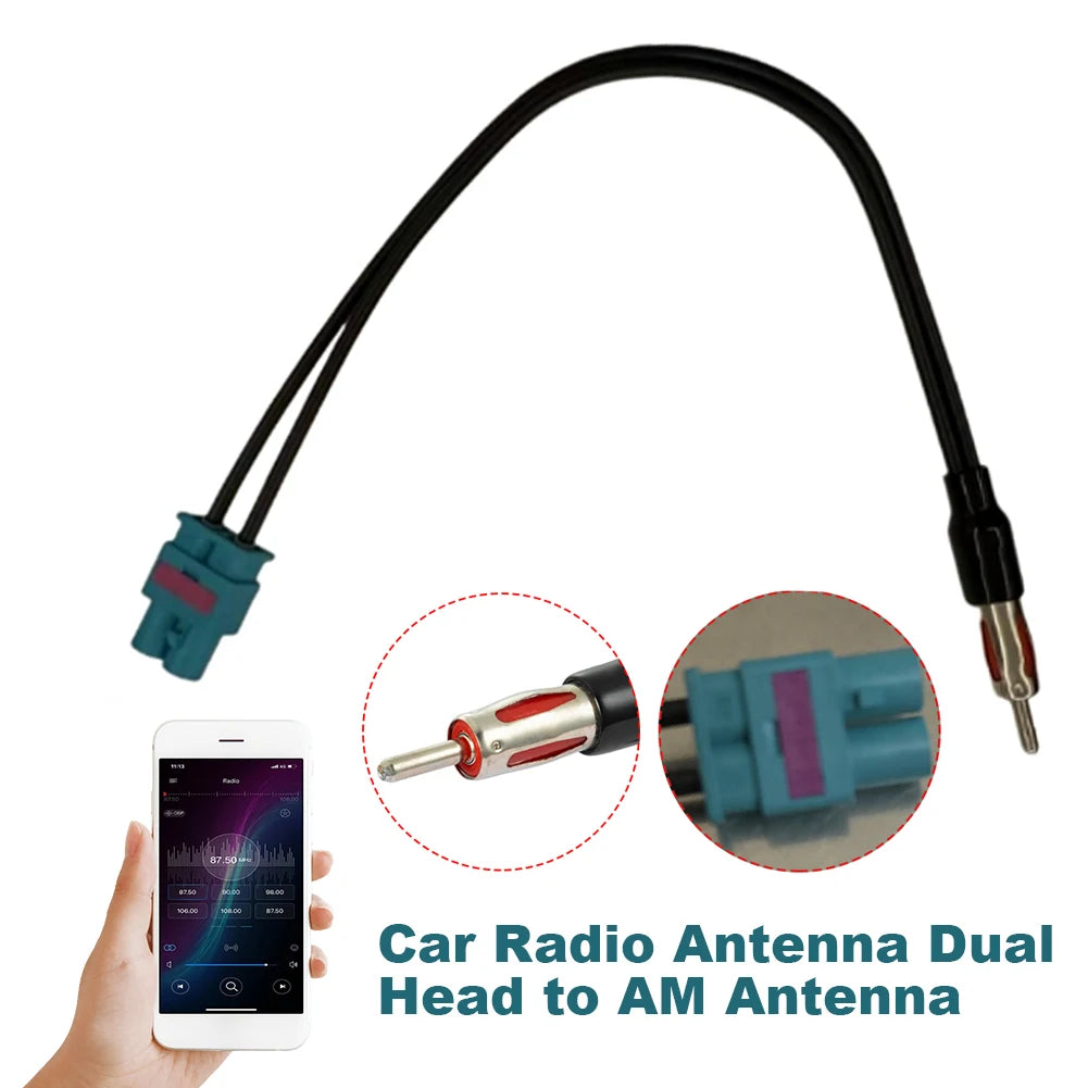 Car Audio Cable Adaptor Antenna Dual Fakra - Din Aerial Antenna Adaptor Dual Fakra RF Radio Antenna for VW RNS510 RCD510 Jetta