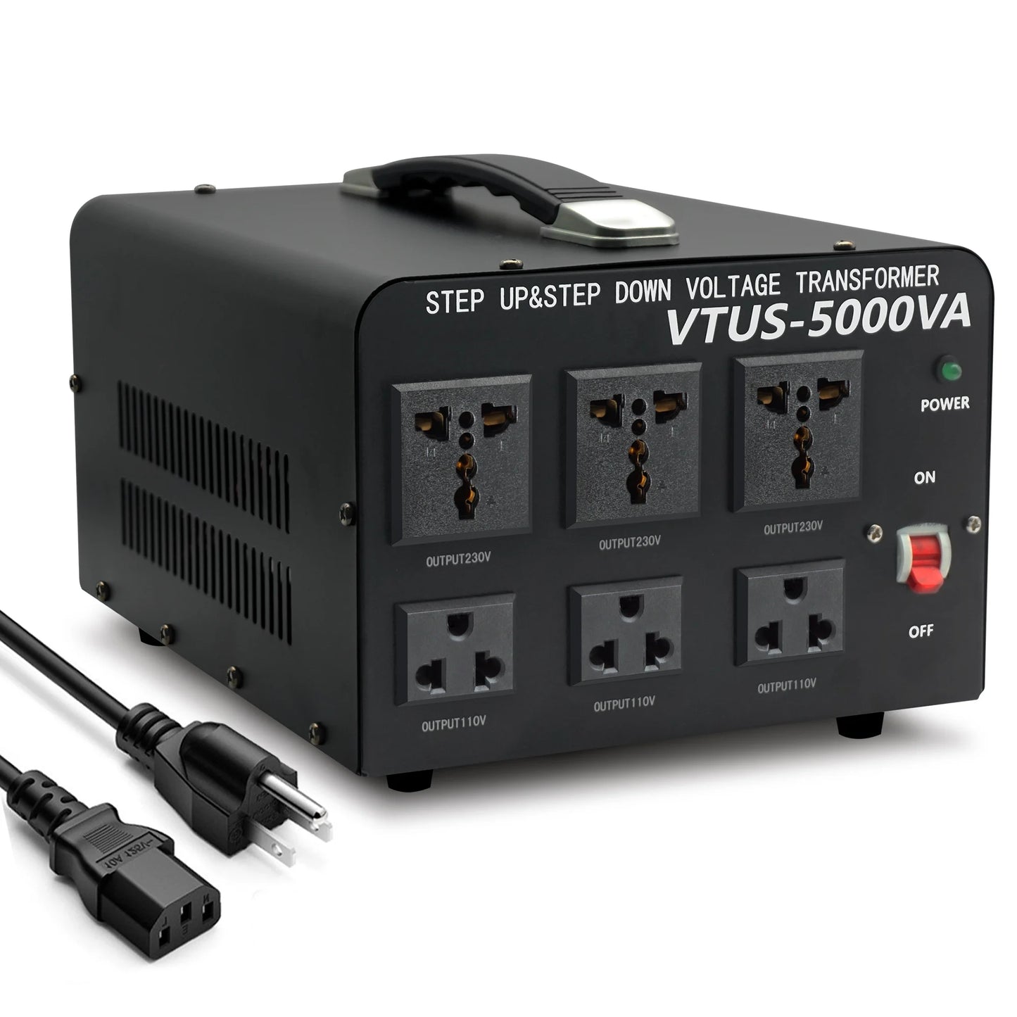 500W-5000W Voltage Converter Step Up & Down 110V to 220V UN/US Socket 50/60Hz Power Transformer For Home Appliance