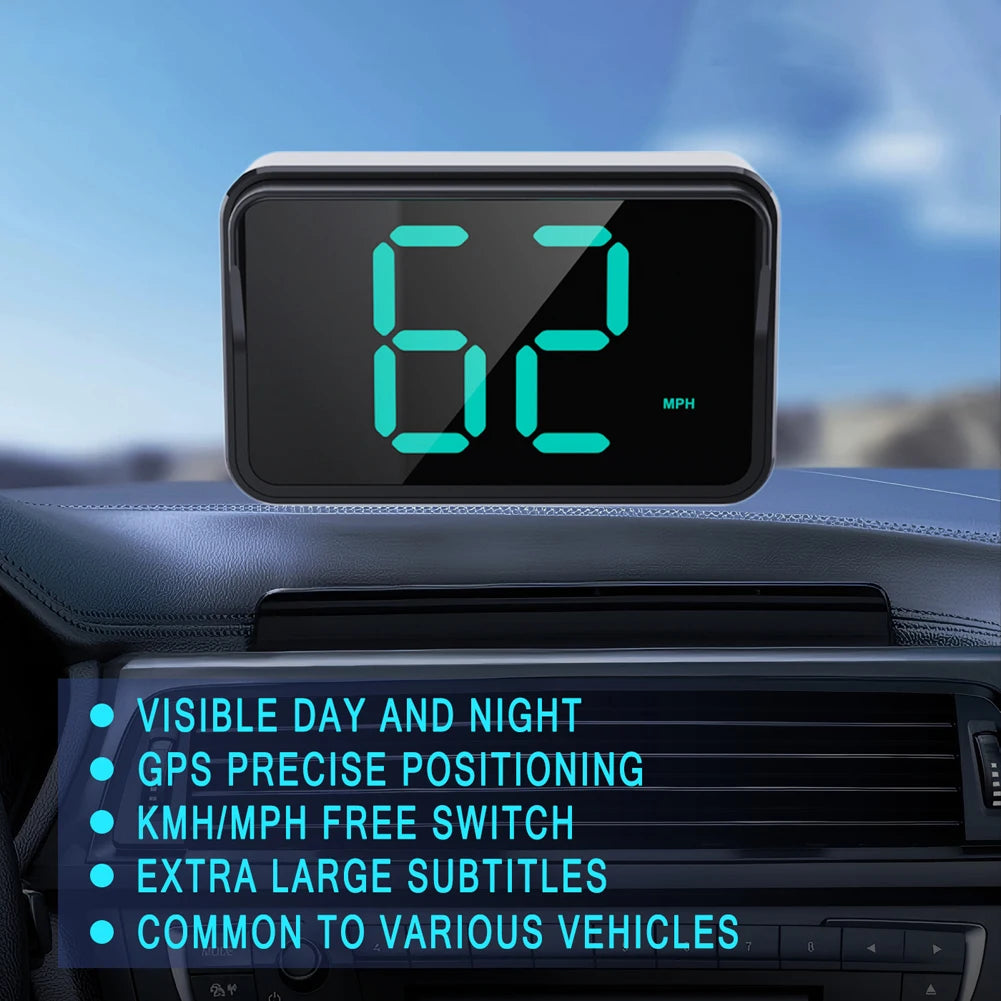 Universal Head Up Display GPS HUD Digital Speedometer for All Car Truck Plug and Play Auto Part