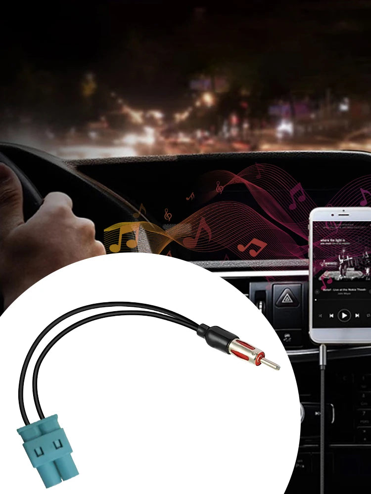 Car Audio Cable Adaptor Antenna Dual Fakra - Din Aerial Antenna Adaptor Dual Fakra RF Radio Antenna for VW RNS510 RCD510 Jetta